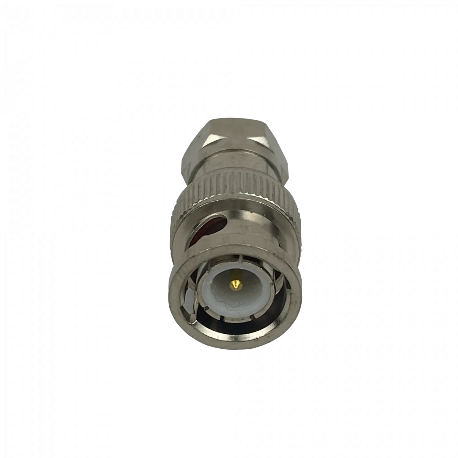 Adaptador Copla Coaxial F-Macho BNC-Macho  3