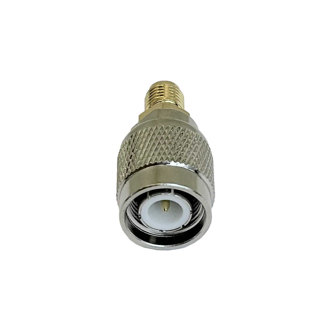 Adaptador Copla Coaxial RF .TNC-Macho .SMA-Hembra  4