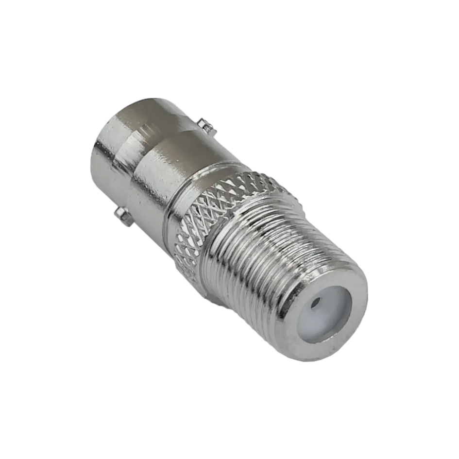 Adaptador Copla Coaxial F-Hembra BNC-Hembra  4