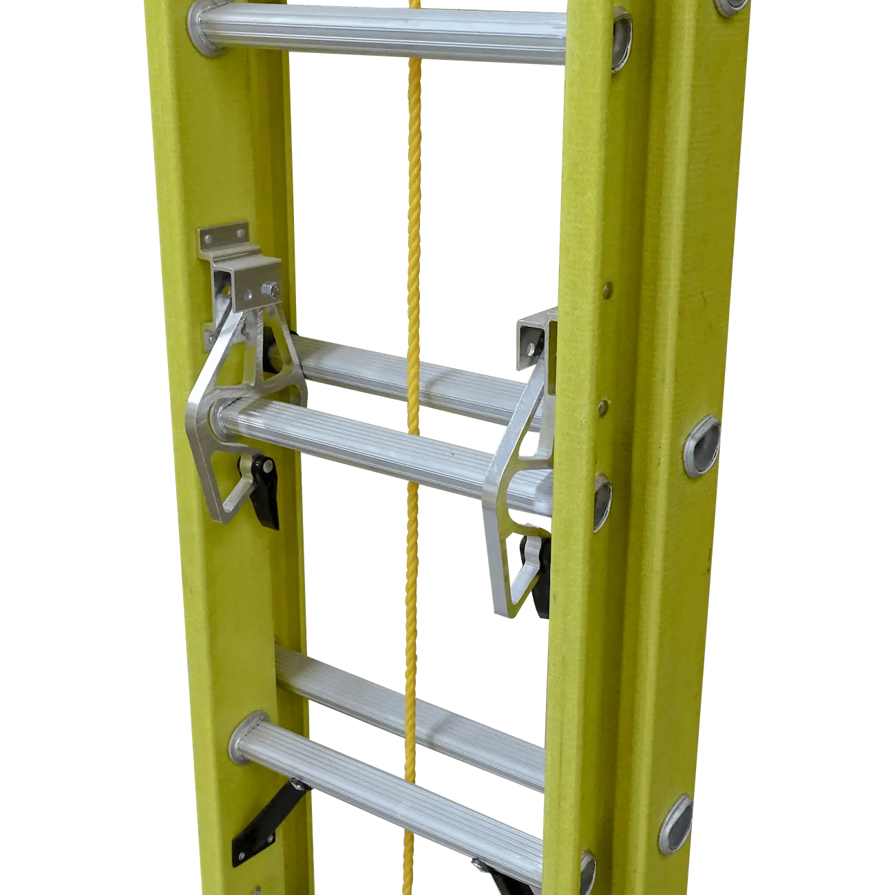 Escalera 3,6-7,5mt 140kg Telescopica Fibra de Vidrio 24-Peldano  3