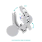 Modulo Vacio Furukawa KDIN-F para riel DIN 1 puerto keystone - Miniatura 4