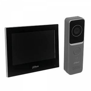 Kit Portero IP WiFi con Control de Acceso, Monitor 7'' y Estación Exterior, Dahua DHI-KTW02