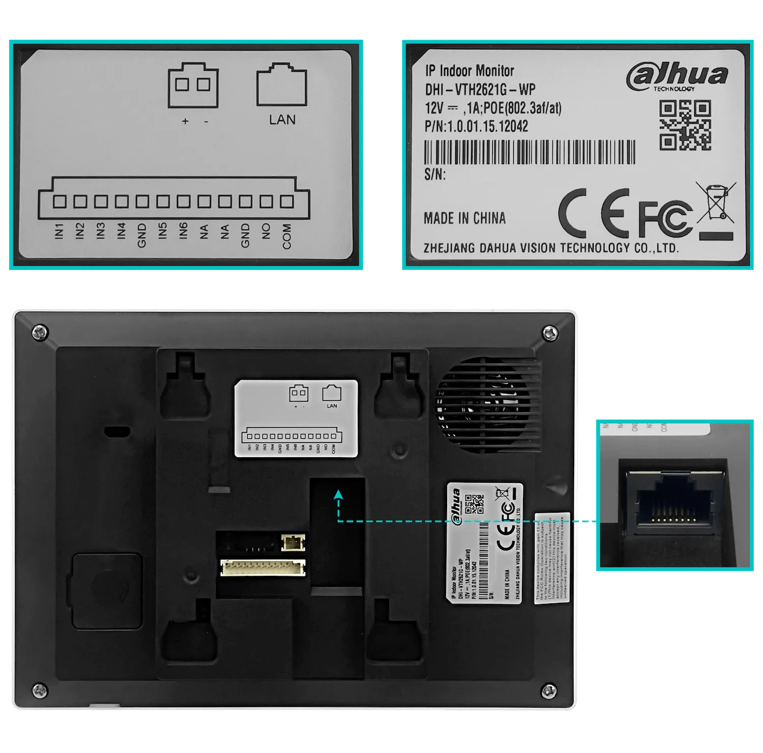 Kit Portero IP WiFi con Control de Acceso, Monitor 7'' y Estación Exterior, Dahua DHI-KTW02 5