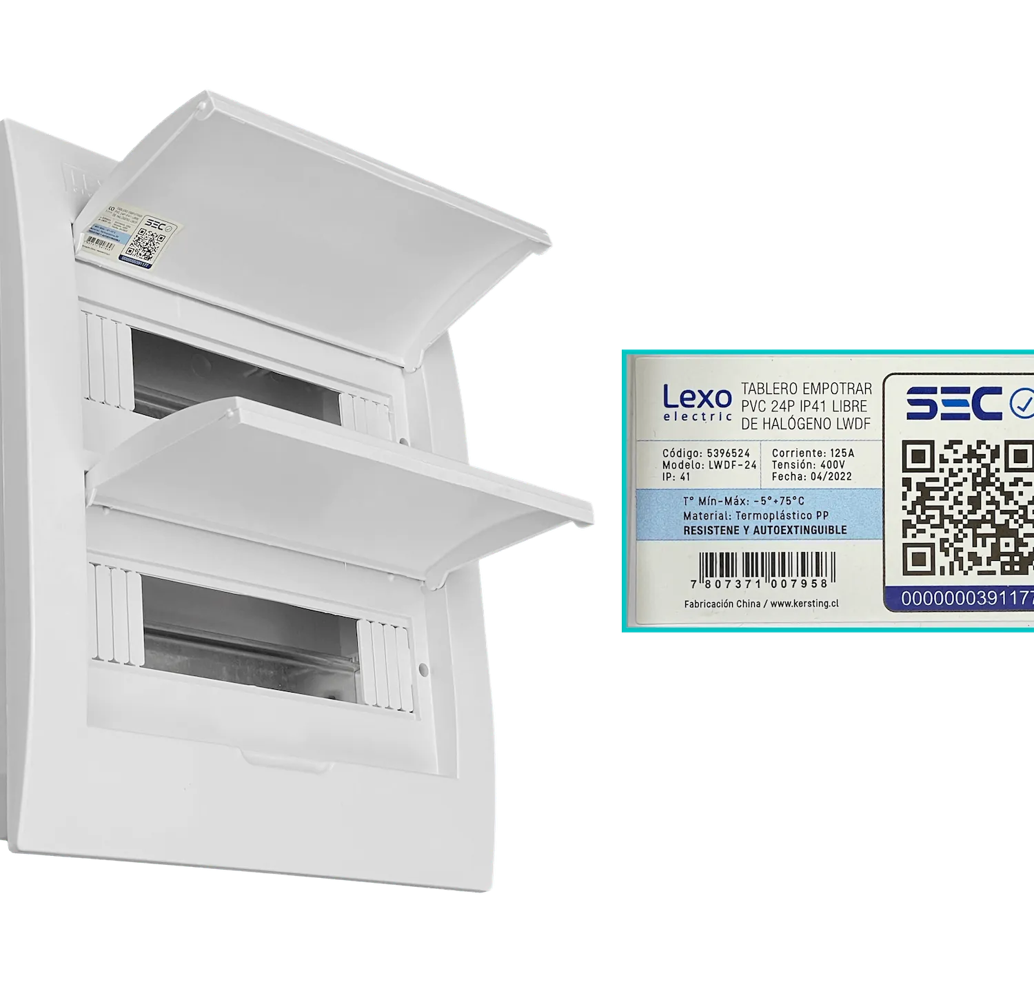 Tablero Embutido LSZH 24 Modulos Riel Din IP41 IK08 5396424 LEXO  4