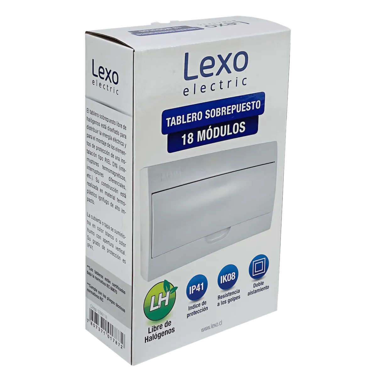 Tablero Sobreponer LSZH 18 Modulos Riel Din IP41 IK08 5399118 v 5