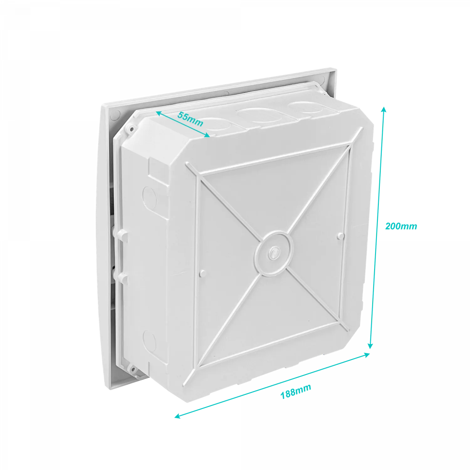 Tablero LEXO Empotrable LSZH 8 Módulos Riel DIN IP41 IK08 Ref 5396508 2