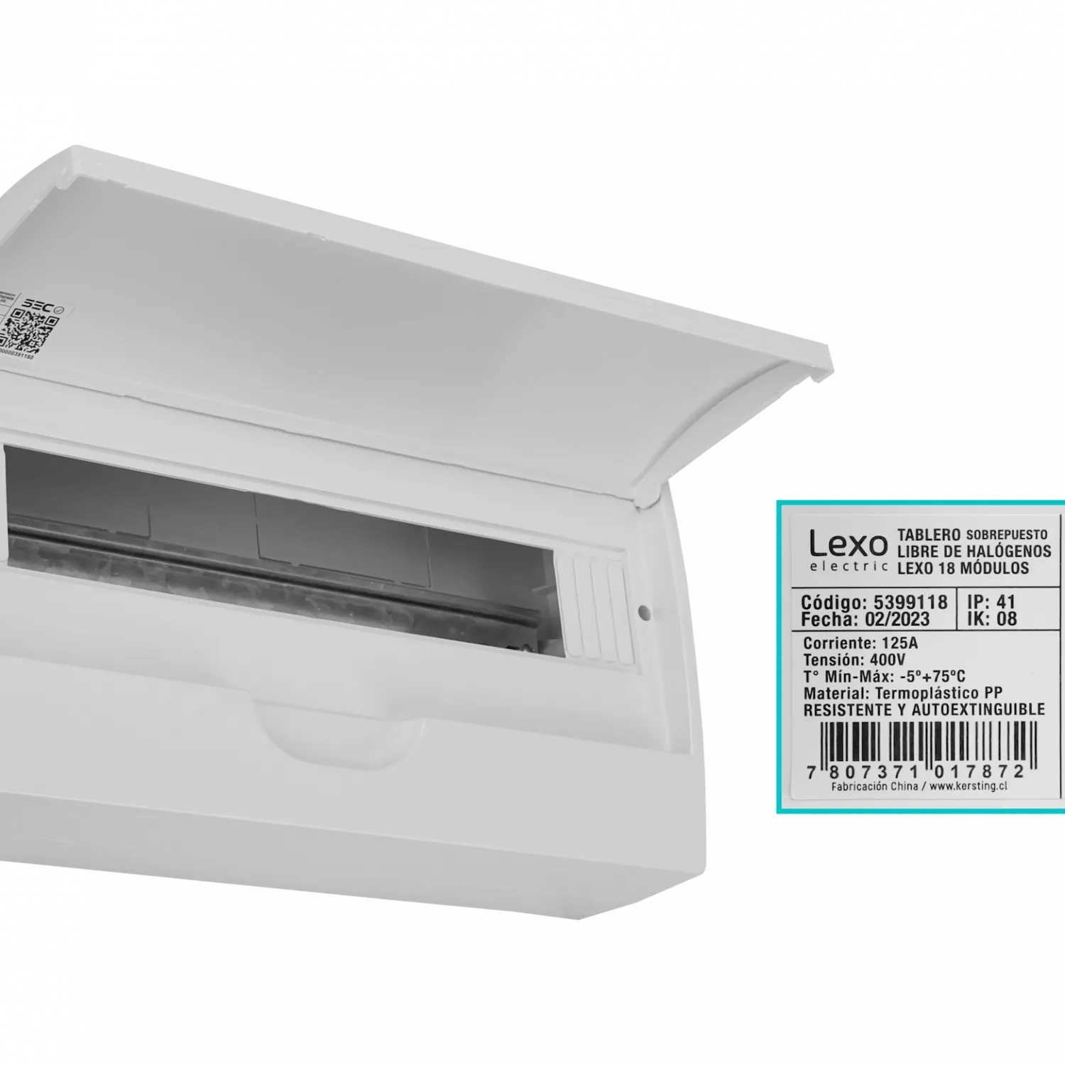 Tablero Sobreponer LSZH 18 Modulos Riel Din IP41 IK08 5399118 v 1