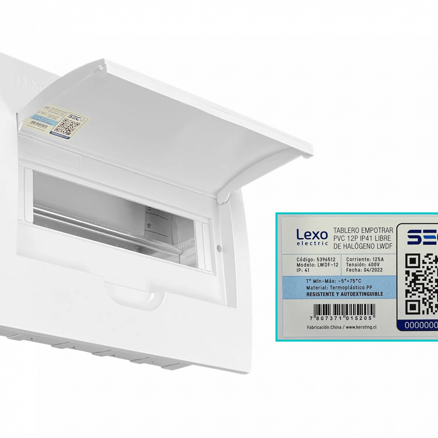 Tablero Embutido LSZH 12 Modulos Riel Din IP41 IK08 5396512 LEXO  4