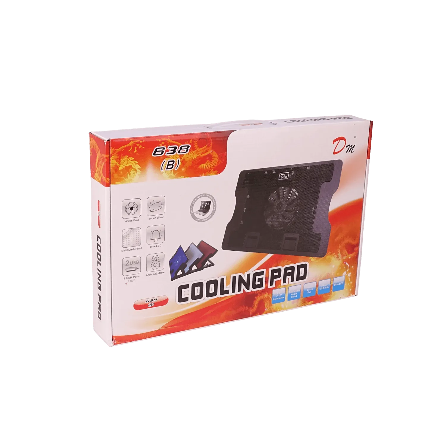 Soporte ajustable con ventilador Negro para Portatil 9
