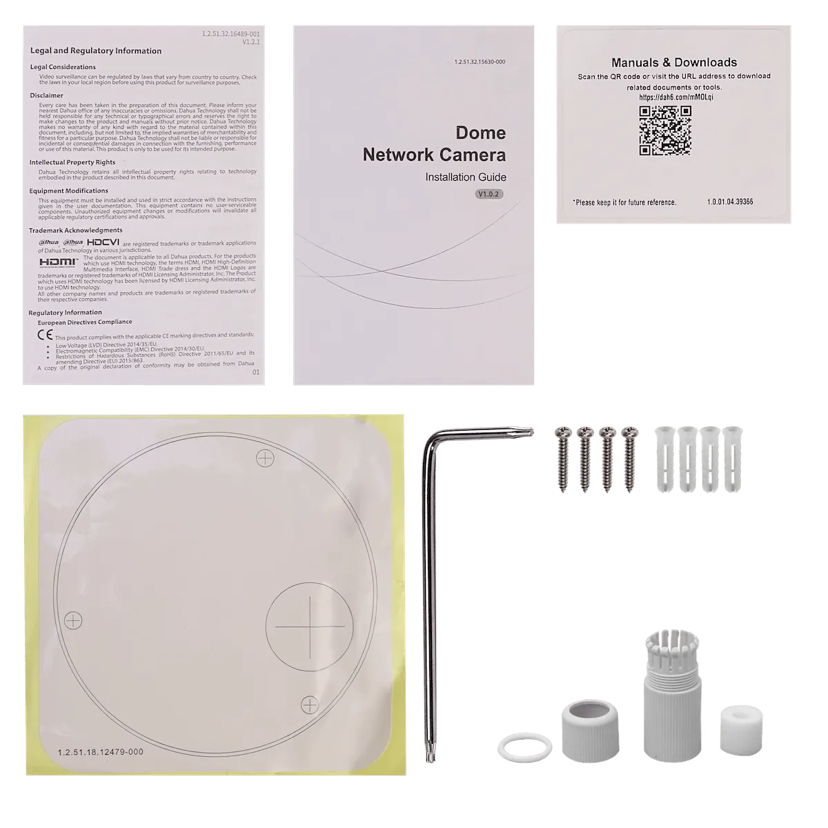 Cámara Domo Dahua 4MP Fijo 2.8mm PoE IR30m IP67 IK10 WizSense 4