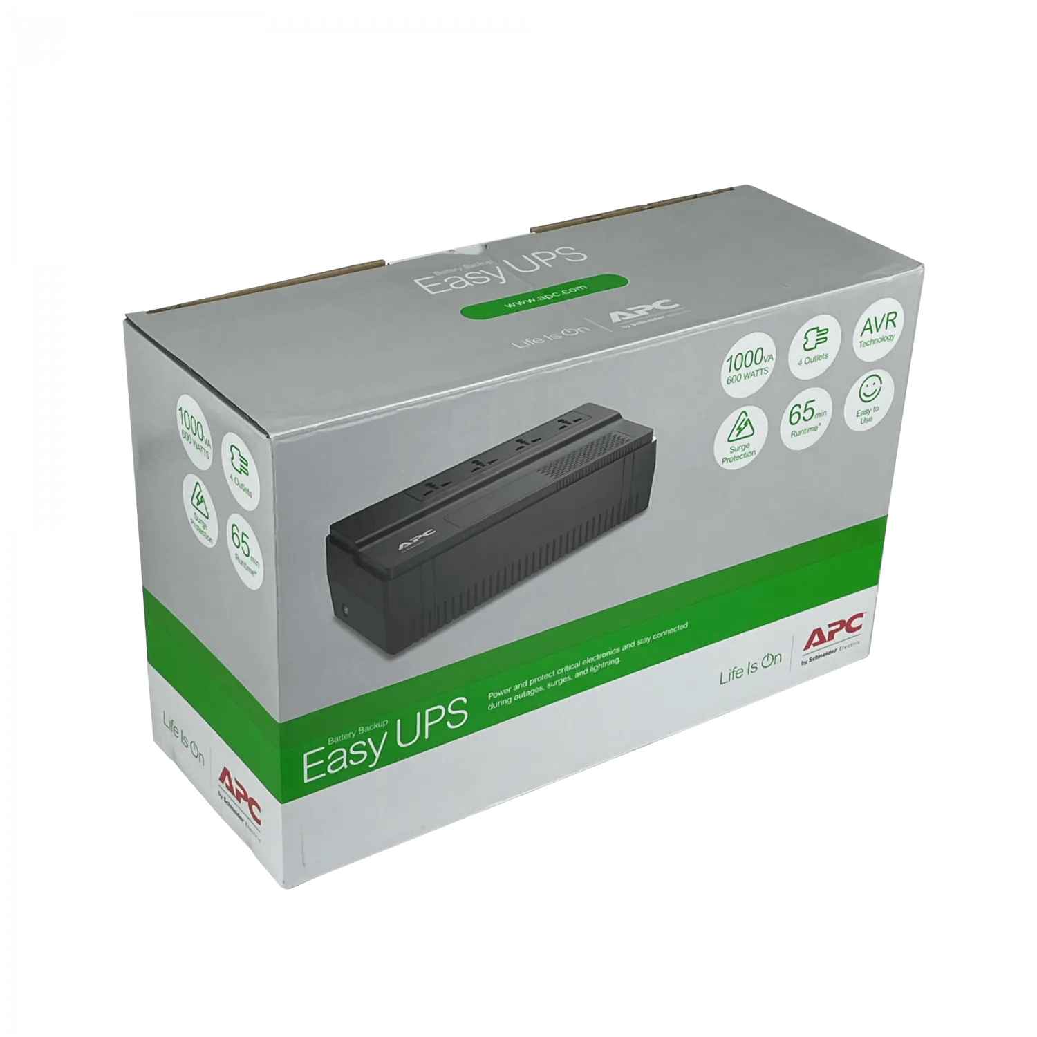 UPS APC BV1000 Easy 1000VA 600W, 1x9Ah, 4 Tomas Múltiples, Conector Anderson 6