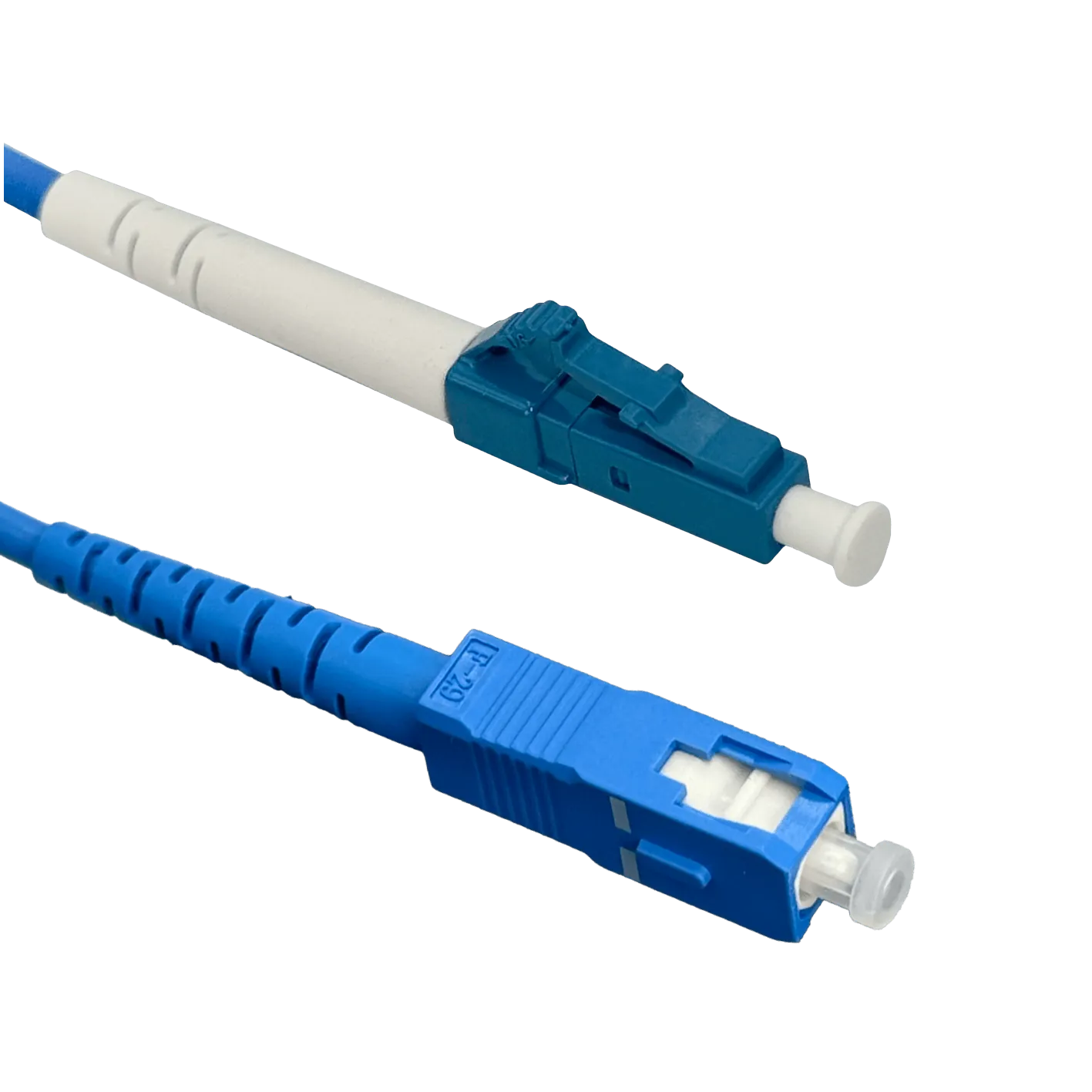 Jumper Cable Fibra 3.0mm 9/125um LSZH Blindado 5mt LC-SC SM Simplex  1