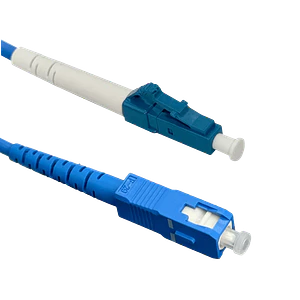 Jumper Cable Fibra 3.0mm 9/125um LSZH Blindado 5mt LC-SC SM Simplex 