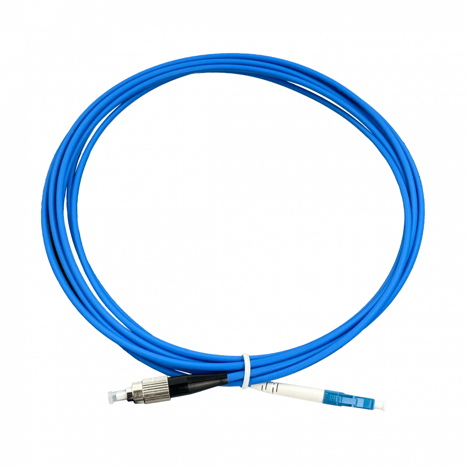 Jumper Cable Fibra 3.0mm 9/125um LSZH Blindado 3mt LC-FC SM Simplex  3