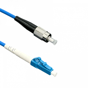 Jumper Cable Fibra 3.0mm 9/125um LSZH Blindado 3mt LC-FC SM Simplex 