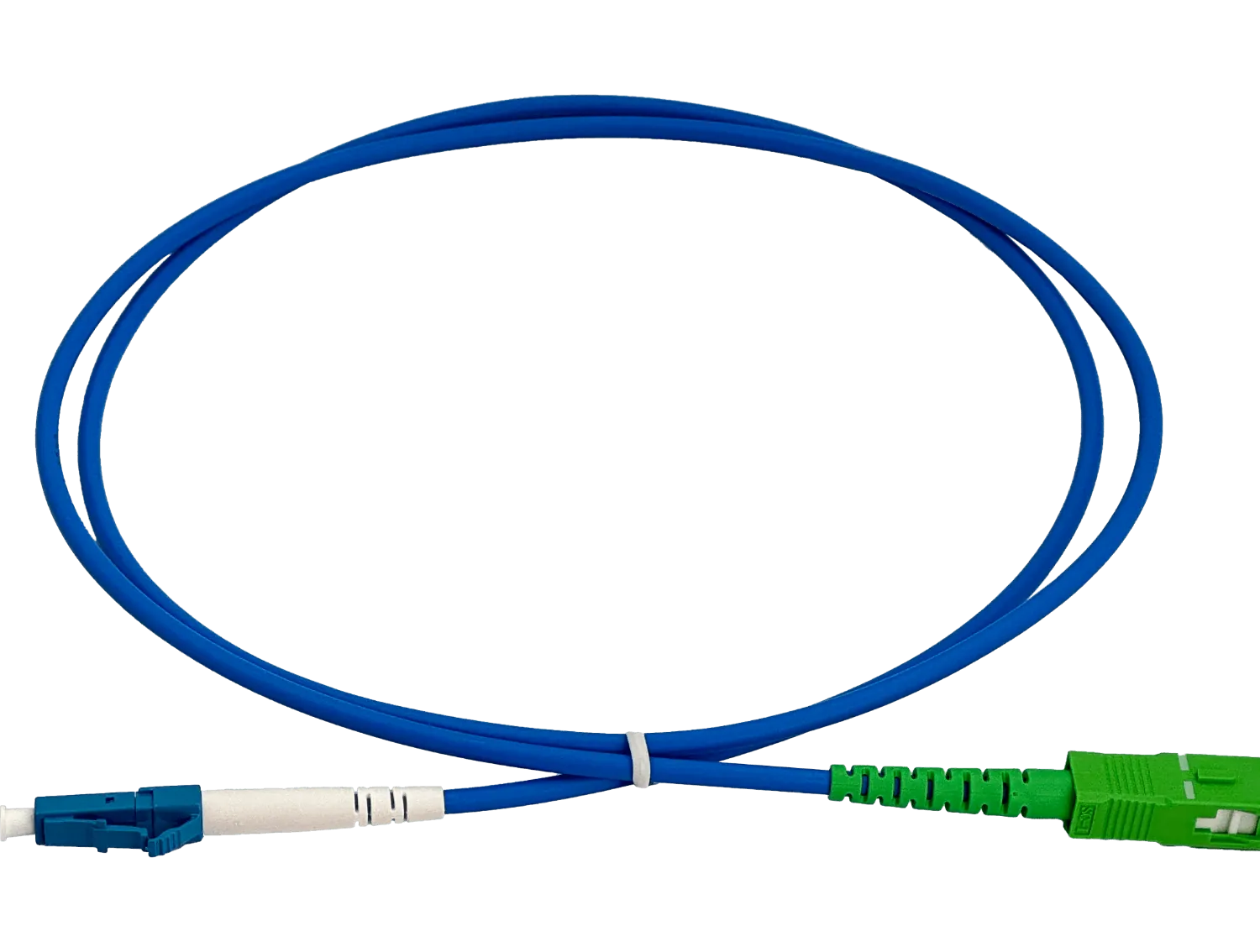 JumperFibra 3.0mm 9/125um LSZH Blindado 1mt LC/UPC-SC/APC SM Simplex  3
