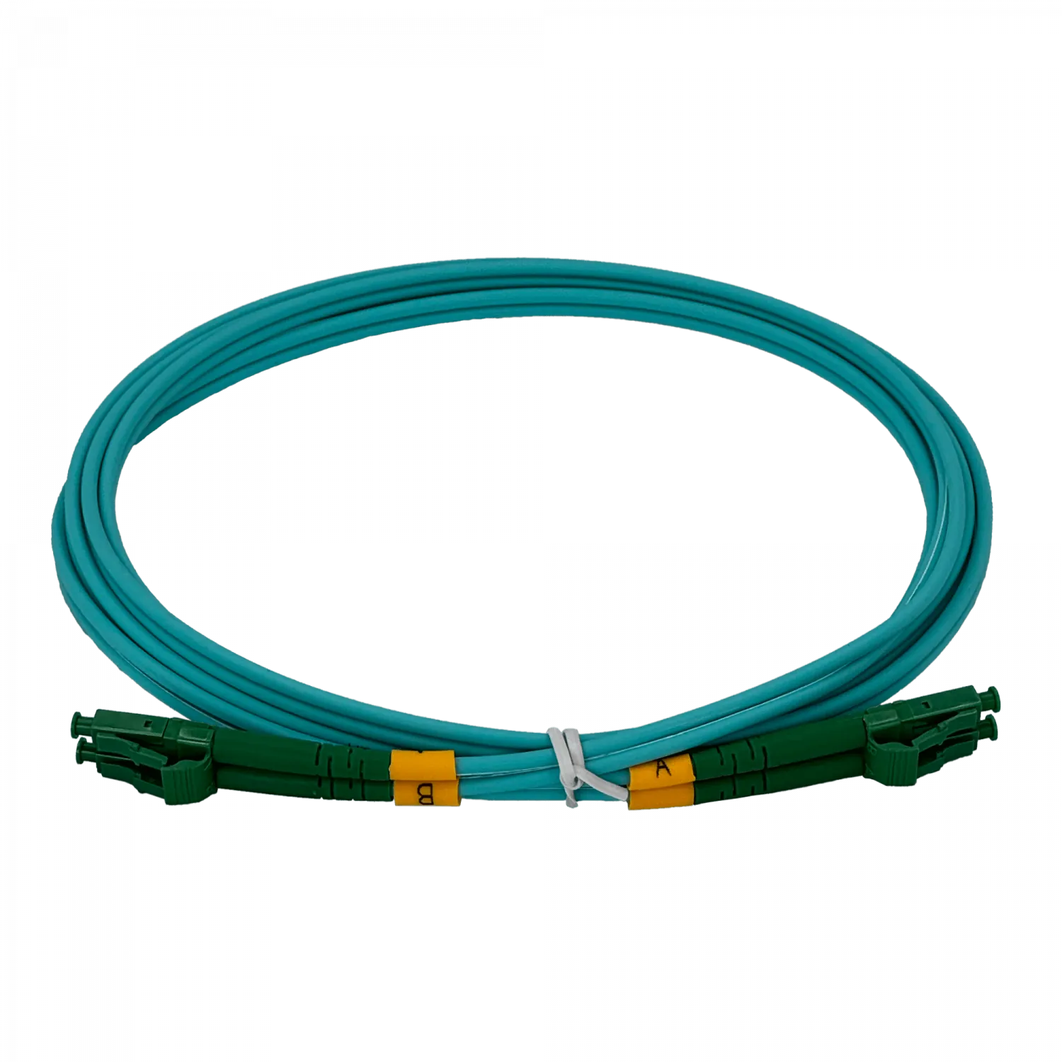 Jumper Fibra LSZH 2mt LC/APC-LC/APC OM3 Multimodo MM Duplex  2