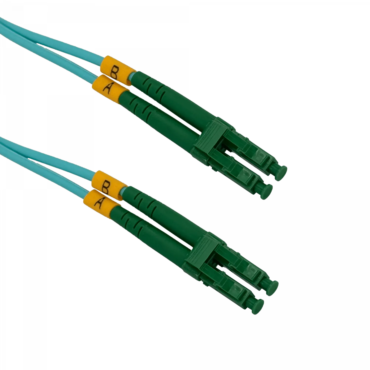 Jumper Fibra LSZH 2mt LC/APC-LC/APC OM3 Multimodo MM Duplex  1