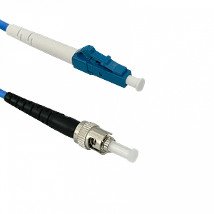 Jumper Cable Fibra 3.0mm 9/125 LSZH Blindado 5mt LC-ST Mono SM Simplex 