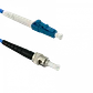 Jumper Cable Fibra 3.0mm 9/125 LSZH Blindado 5mt LC-ST Mono SM Simplex  - Miniatura 1