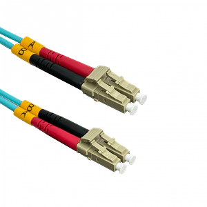 Jumper Fibra 3.0mm 50/125um LSZH 2mt LC-LC OM3 MultiModo MM Duplex 