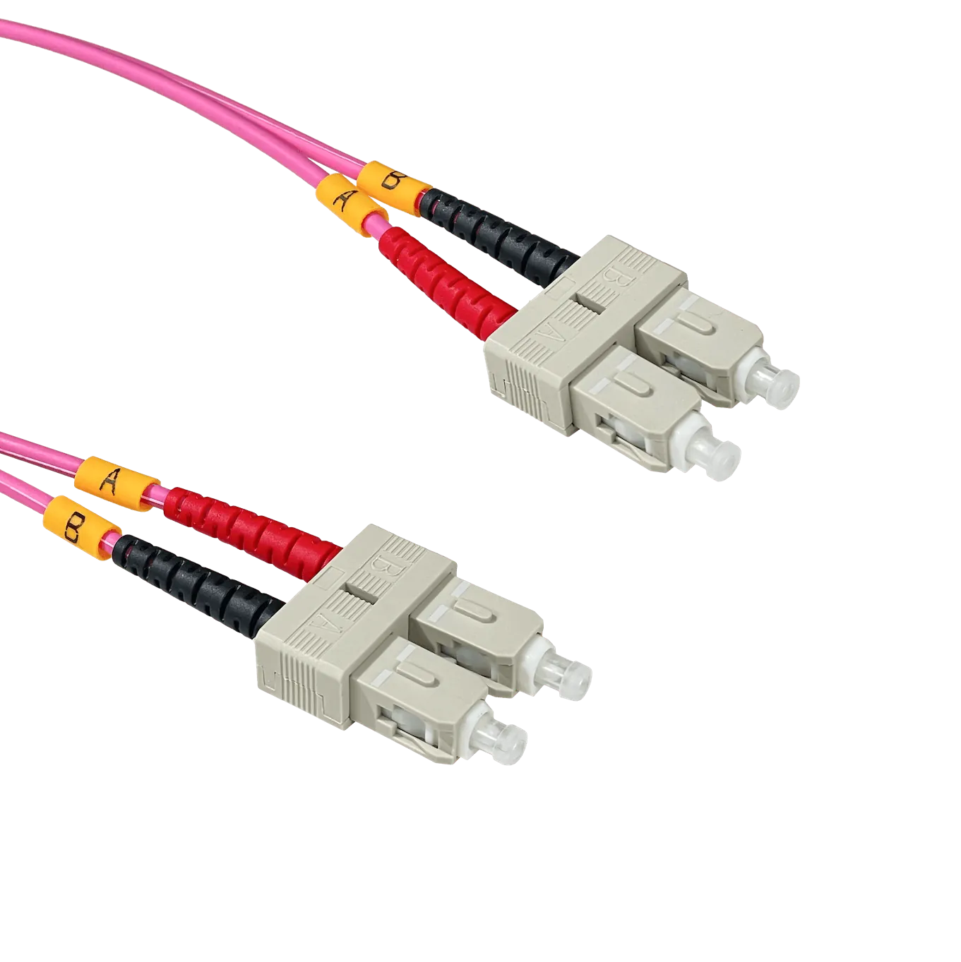 Jumper Fibra 50/125um 3mm LSZH 100mt SC-SC OM4 MultiModo MM Duplex  1