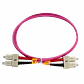 Jumper Fibra 50/125um 3mm LSZH 10mt SC-SC OM4 MultiModo MM Duplex  - Miniatura 2