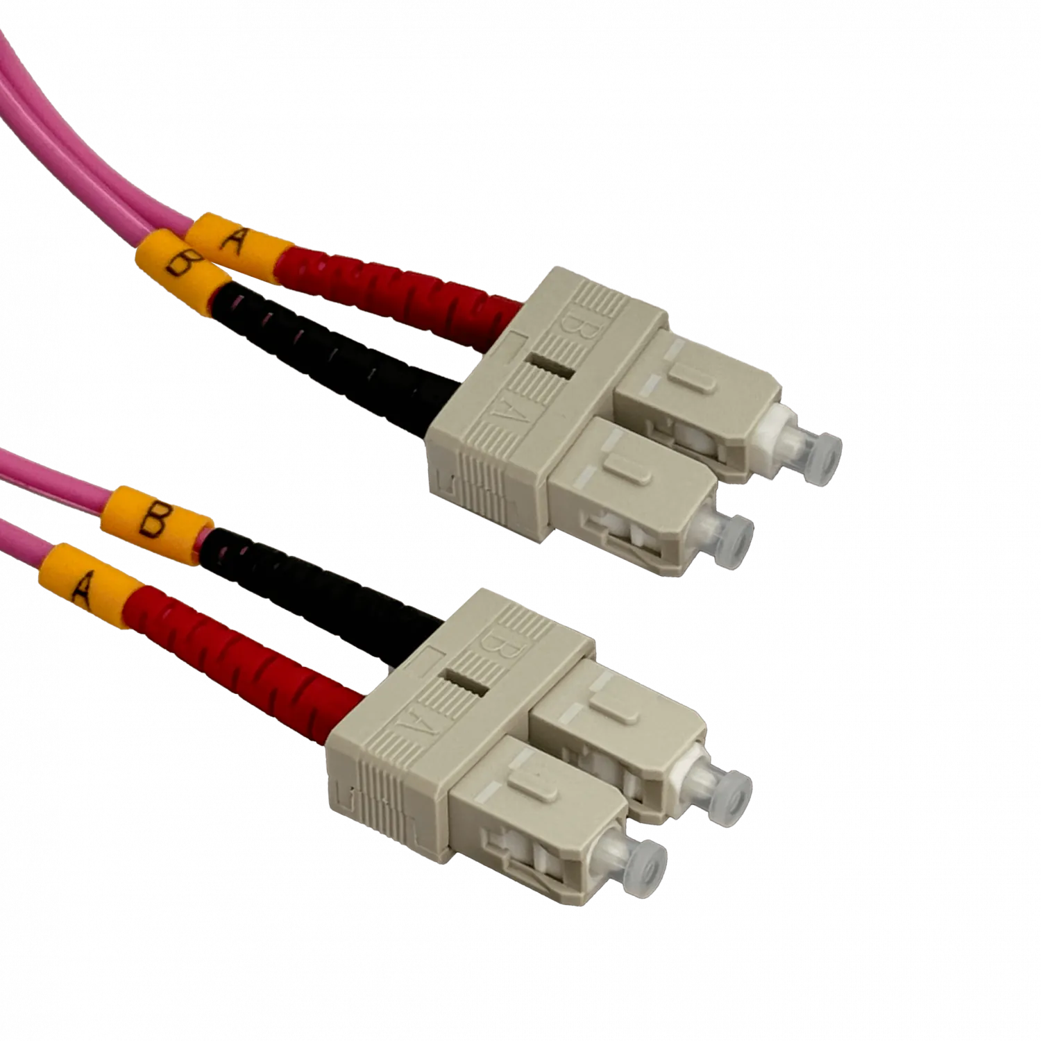 Jumper Fibra 50/125um 3mm LSZH 10mt SC-SC OM4 MultiModo MM Duplex  1