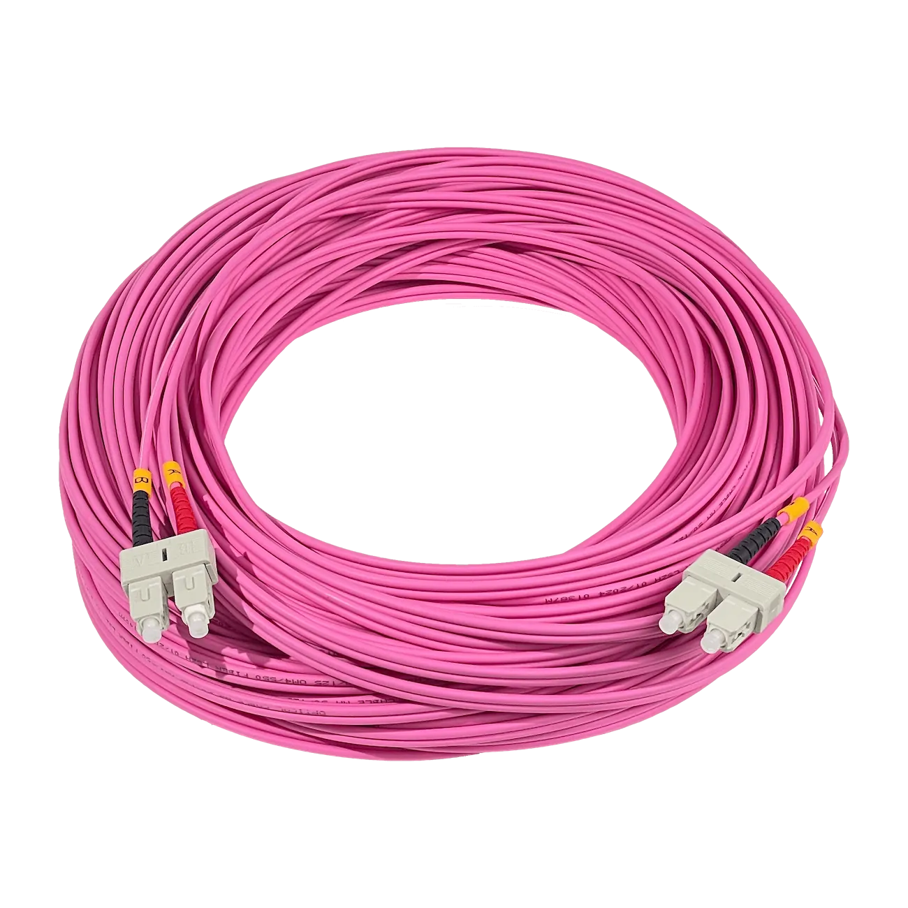 Jumper Fibra 50/125um 3mm LSZH 50mt SC-SC OM4 MultiModo MM Duplex  2