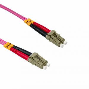 Jumper Fibra 50/125um 3mm, LSZH 100mt LC-LC OM4 MultiModo MM Duplex 