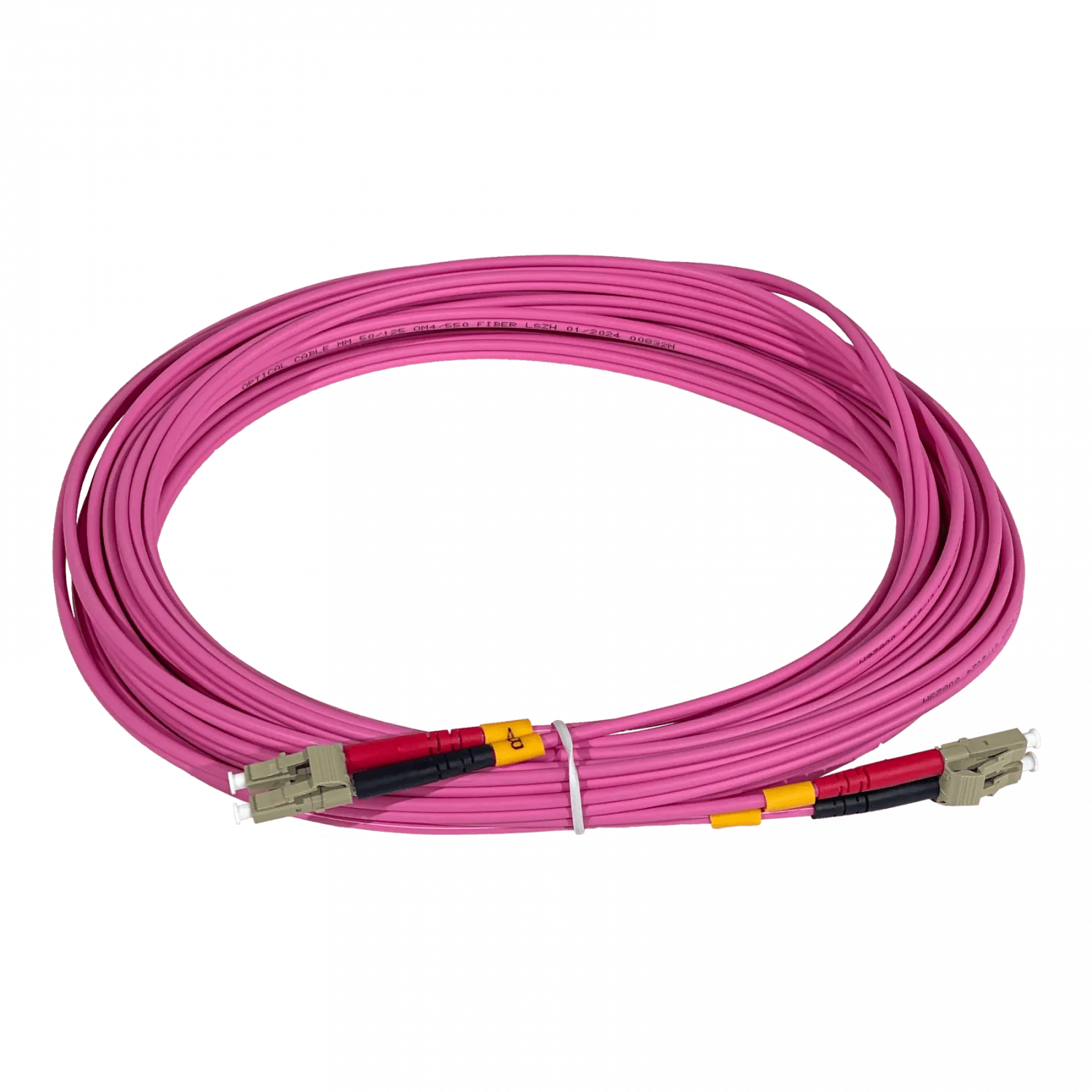 Jumper Fibra 50/125um 3mm LSZH 10mt LC-LC- OM4 MultiModo MM Duplex  2
