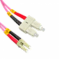 Jumper Fibra 50/125um 3mm LSZH 100mt LC-SC OM4 MultiModo MM Duplex  - Miniatura 1
