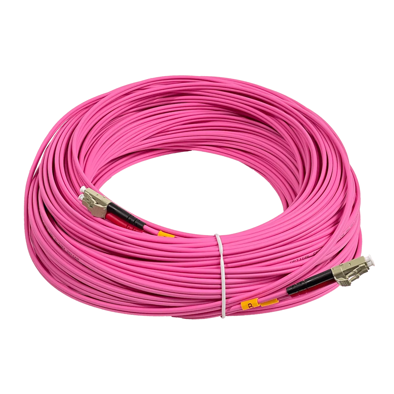 Jumper Fibra 50/125um 3mm LSZH 50mt LC-LC OM4 MultiModo MM Duplex  2