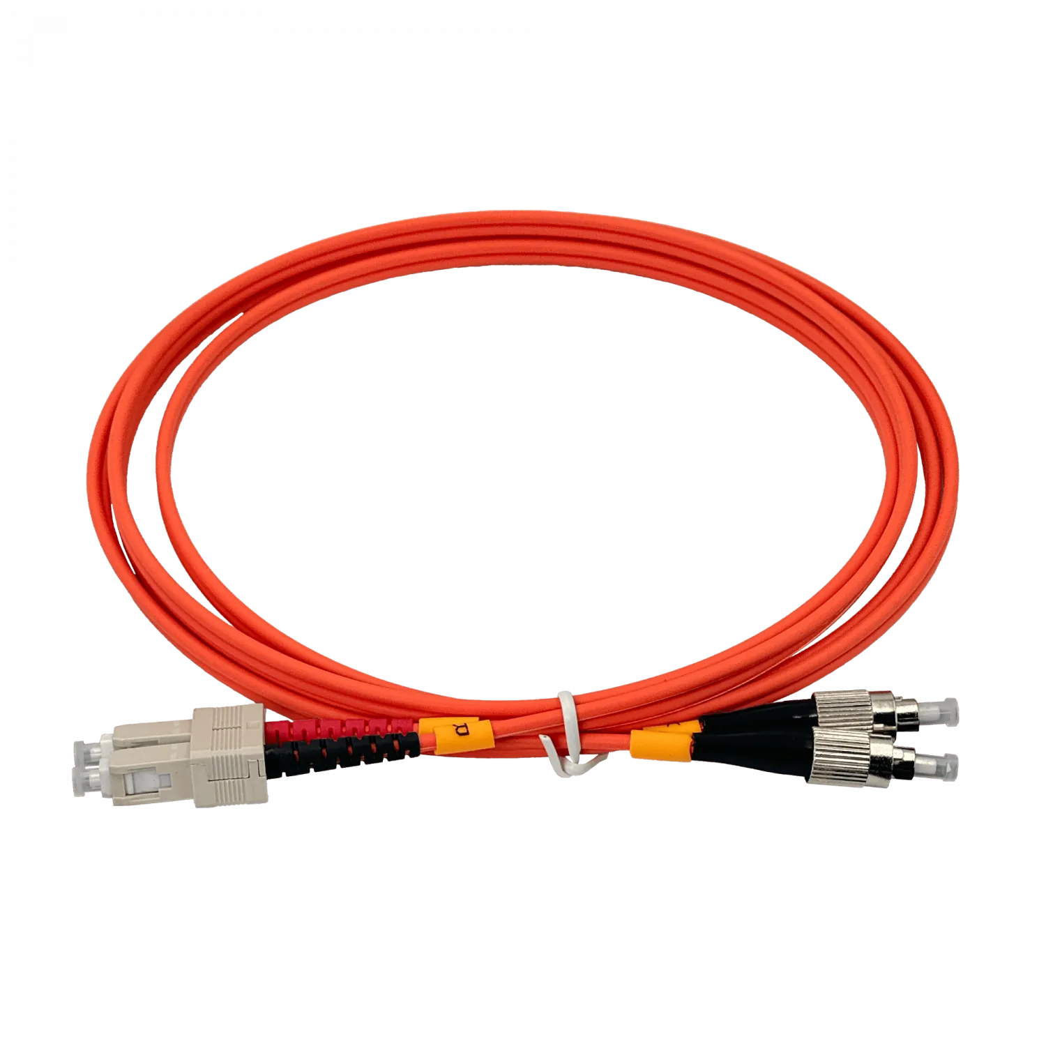 2mt SC-FC OM1 MultiModo MM Duplex Jumper Fibra 62.5/125um LSZH 3