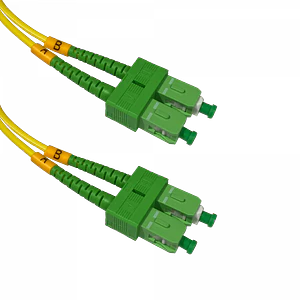 Jumper Cable Fibra 9/125um LSZH 2mt SC/APC-SC/APC MonoModo SM Duplex 