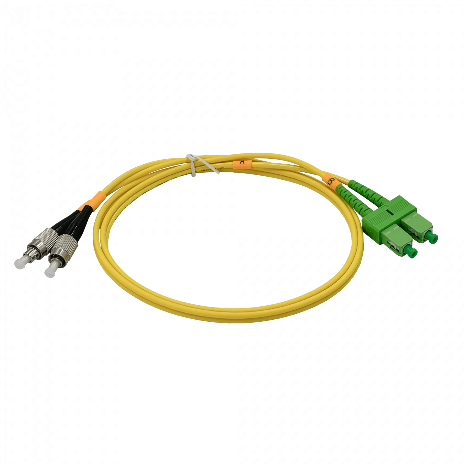 Cable fibra optica 1m SC/APC-FC/UPC Monomodo SM Duplex Jumper 9/125um 3mm JFSAF1 2