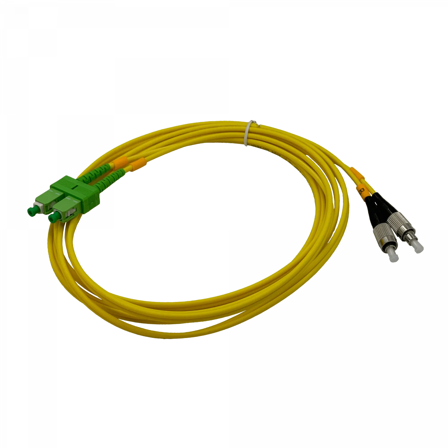 Cable fibra optica 3m SC/APC-FC/UPC Monomodo SM Duplex Jumper 9/125um 3mm JFSAF3 2