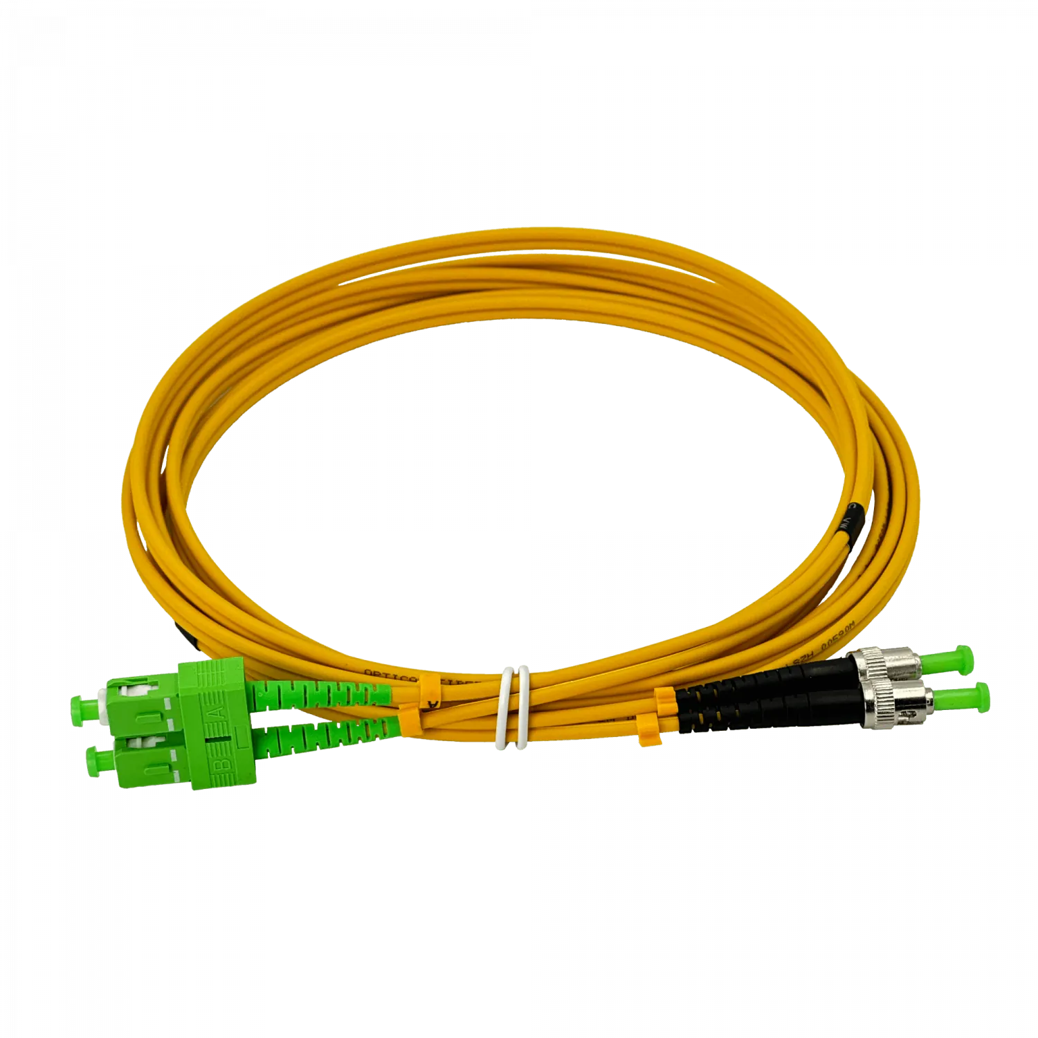 3mt SC/APC-ST/APC MonoModo SM Duplex Jumper Cable Fibra 9/125um 3mm 3