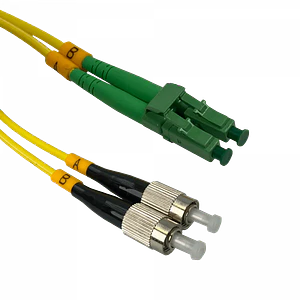 Jumper Cable Fibra 9/125um 3mm 2mt LC/APC-FC/UPC MonoModo SM Duplex 
