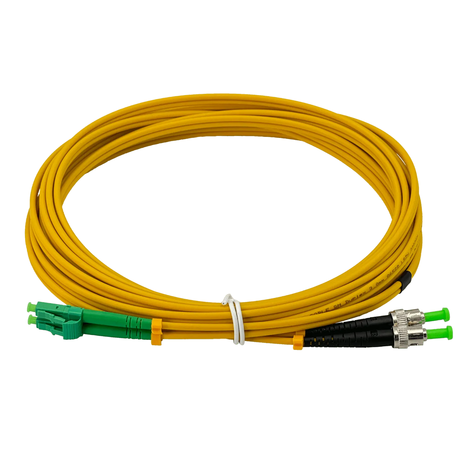 5mt LC/APC-ST/APC MonoModo SM Duplex Jumper Cable Fibra 9/125um 3mm 2