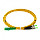 2mt LC/APC-ST/APC MonoModo SM Duplex Jumper Cable Fibra 9/125um 3mm - Miniatura 3