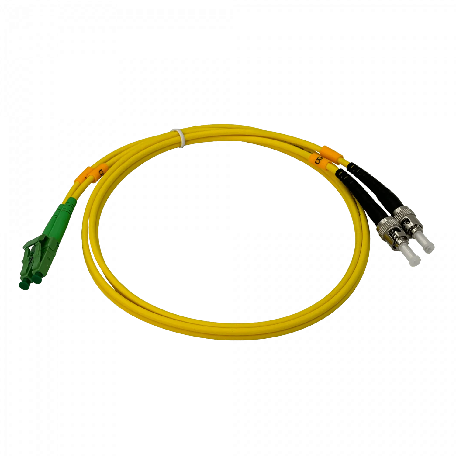Jumper Cable Fibra 3.0mm 9/125 1mt SM LC/APC-ST/UPC MonoModo SM Duplex  2