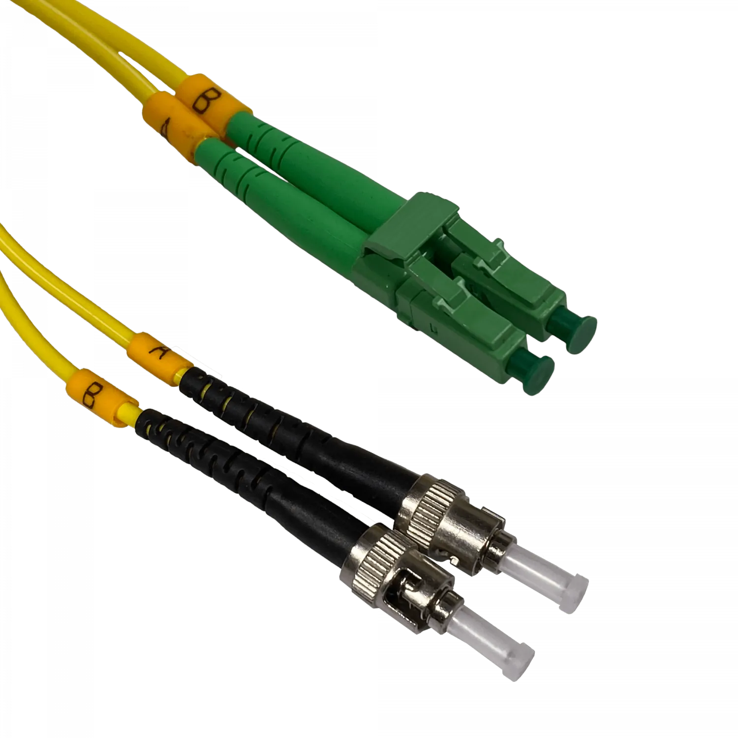 Jumper Cable Fibra 3.0mm 9/125 2mt SM LC/APC-ST/UPC MonoModo SM Duplex  1