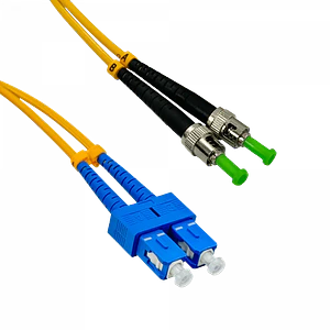 Jumper Cable Fibra 3.0mm 9/125um 2mt SC/UPC-ST/APC MonoModo SM Duplex 