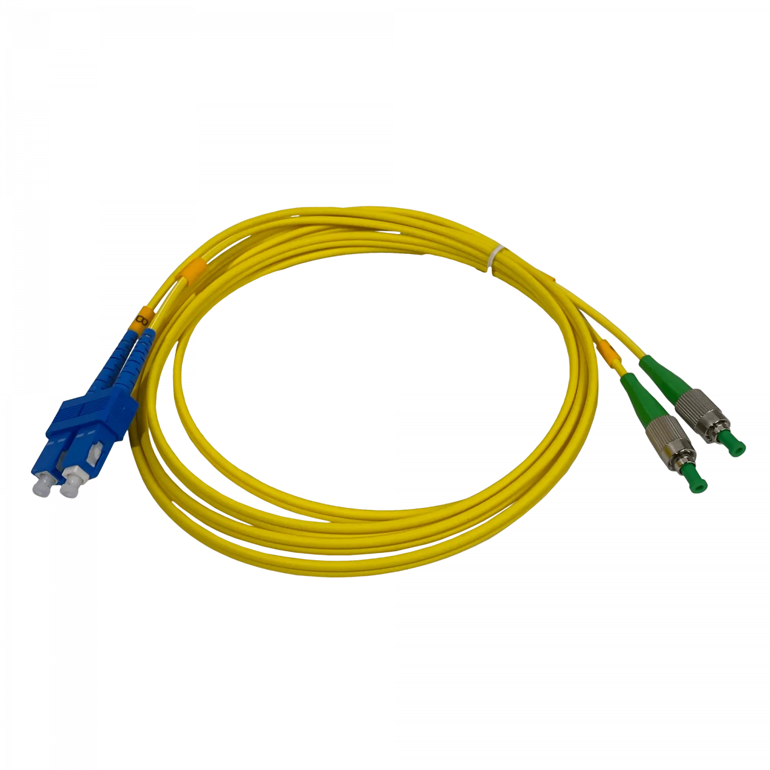 Jumper Cable Fibra 9/125um 3mm 2mt SC/UPC-FC/APC MonoModo SM Duplex  2