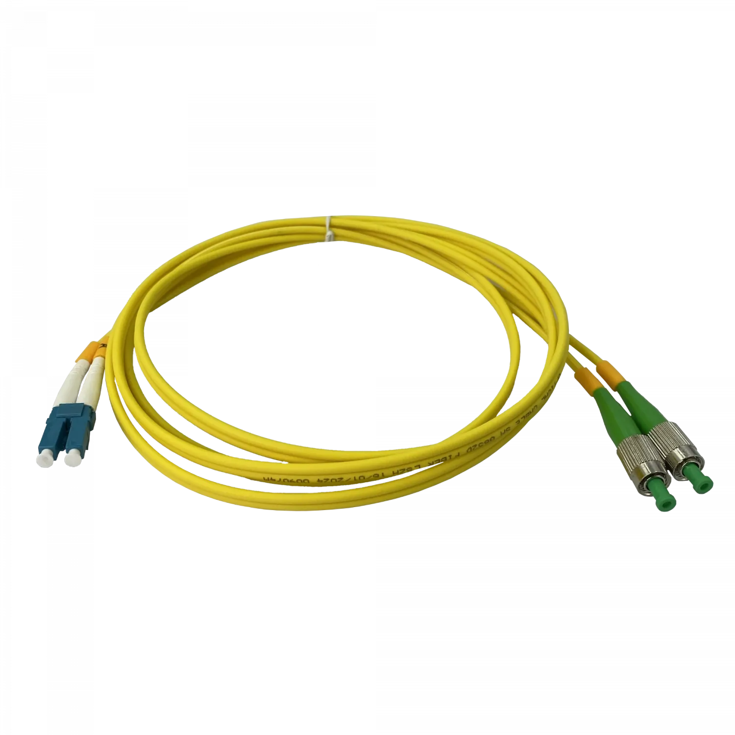 Jumper Cable Fibra 9/125um 3mm 2mt FC/APC-LC/UPC MonoModo SM Duplex  2