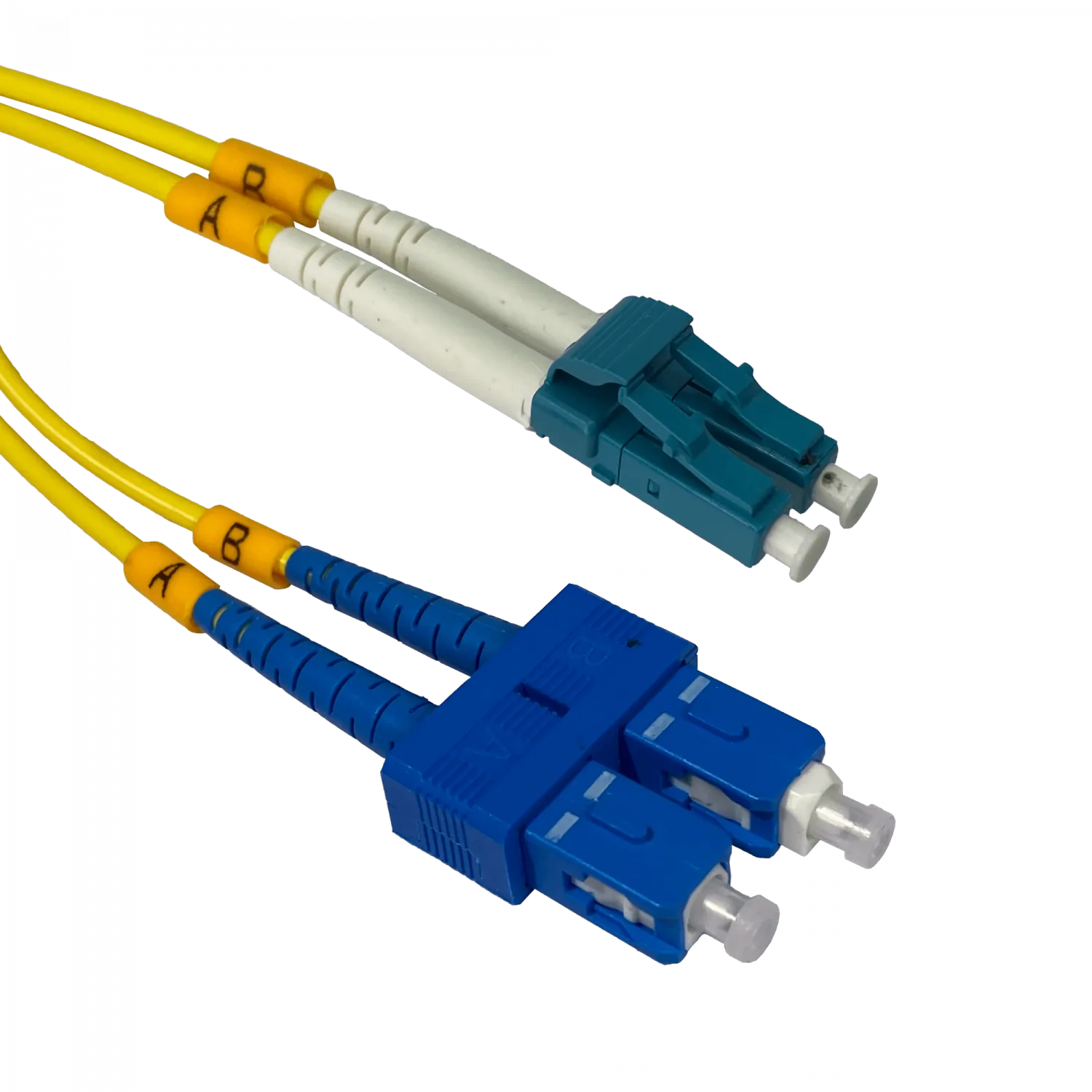 Jumper Cable Fibra 9/125um 3mm 2mt LC-SC/UPC MonoModo SM Duplex  1