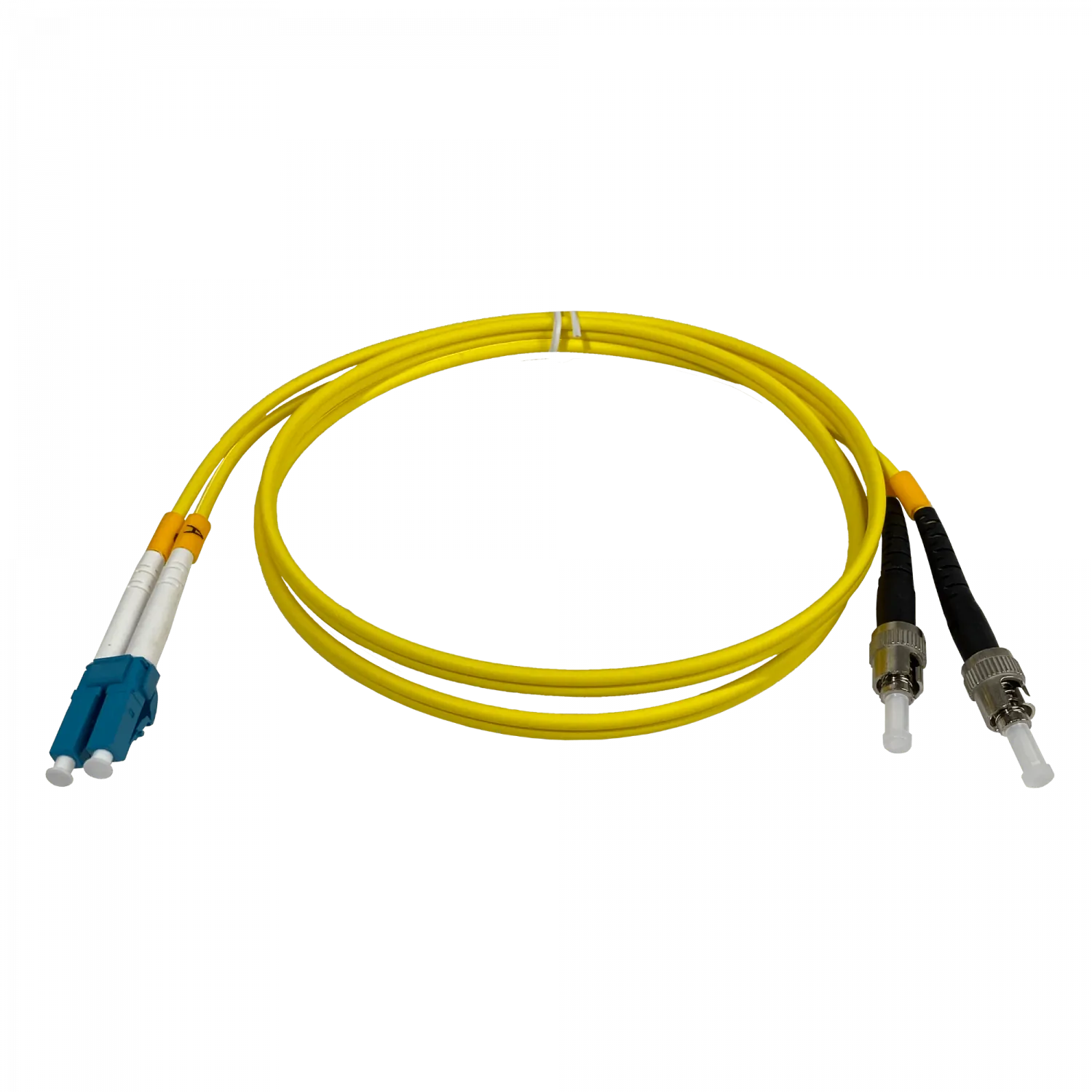 Jumper Cable Fibra 9/125um 3mm LSZH 1mt LC-ST/UPC MonoModo SM Duplex  2