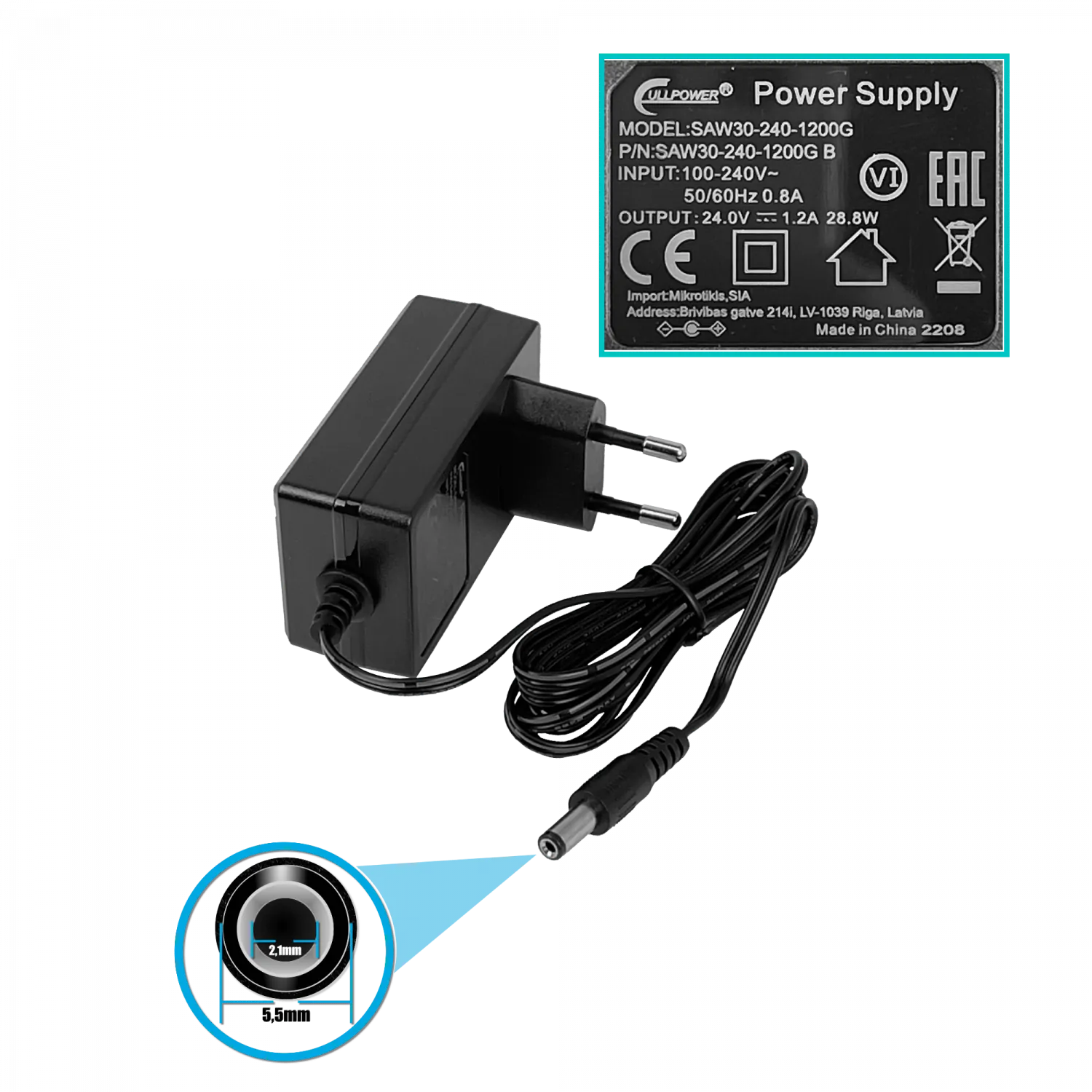 Extensor HDMI + IR 1080p, UTP Cat5e/Cat6, Hasta 150mts, 1-In/2-Out, Incluye Fuente 24V 5