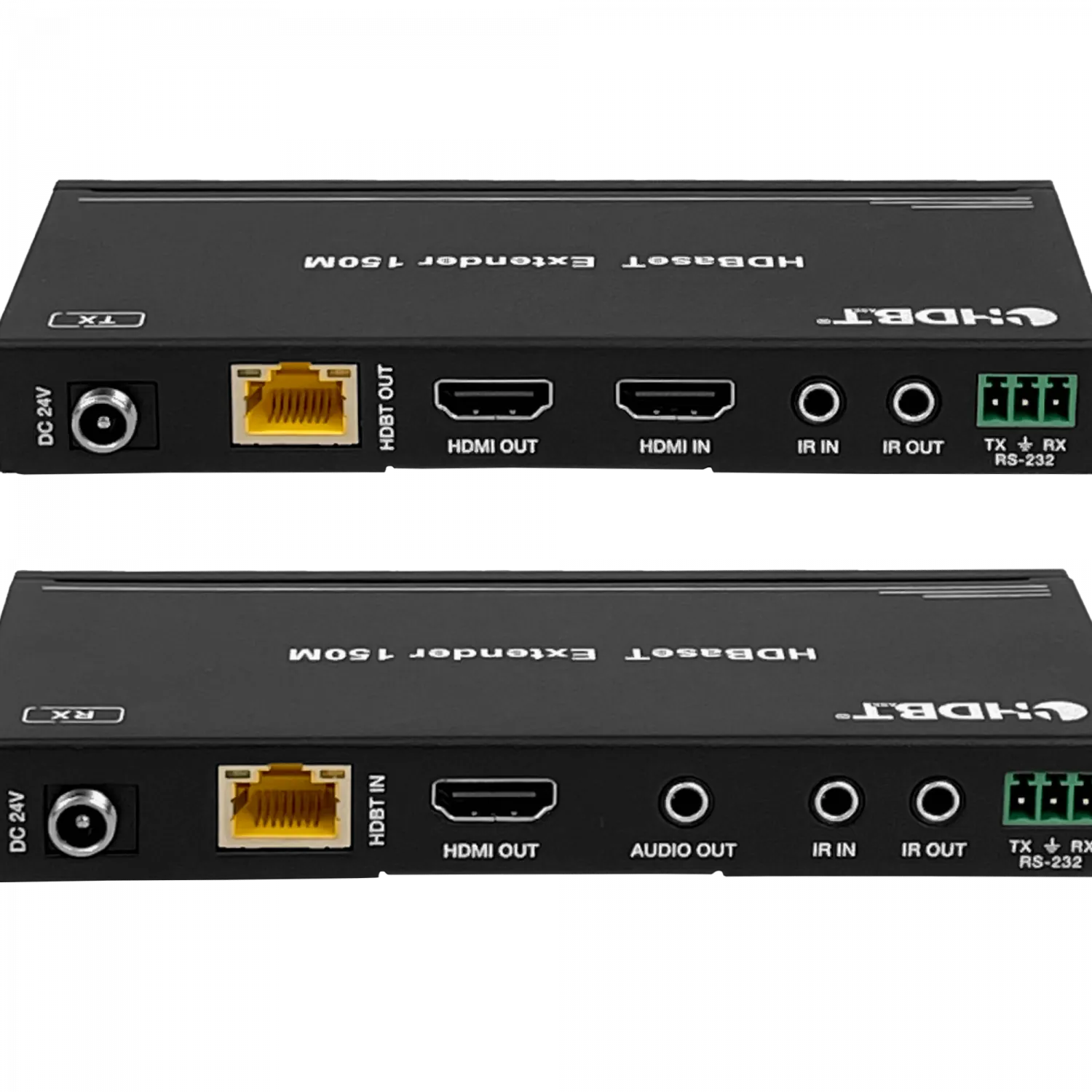 Extensor HDMI + IR 1080p, UTP Cat5e/Cat6, Hasta 150mts, 1-In/2-Out, Incluye Fuente 24V 1
